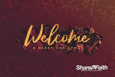 Merry Christmas Holly Welcome Motion Graphic