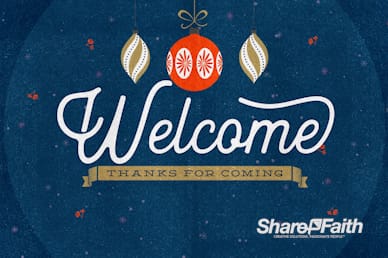 Christmas Party Welcome Motion Graphic