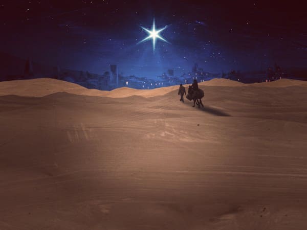 Christmas Journey Bethlehem Worship Background
