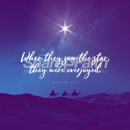 Matthew 2:10 Christmas Social Media Graphic