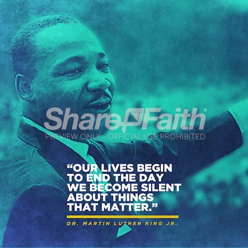 Martin Luther King Jr. Quote Social Media Graphic