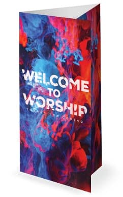Spirit And Truth Worship Service Trifold Bulletin