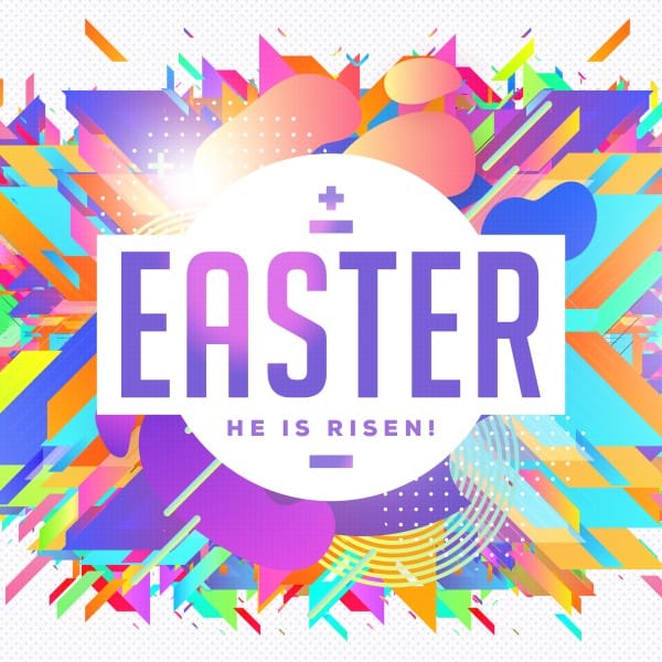 Church Easter Service Social Graphic