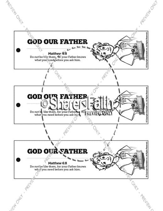 Matthew 6 God our Father Bible Bookmarks