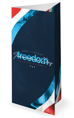 Independence Day Freedom Church Trifold Bulletin
