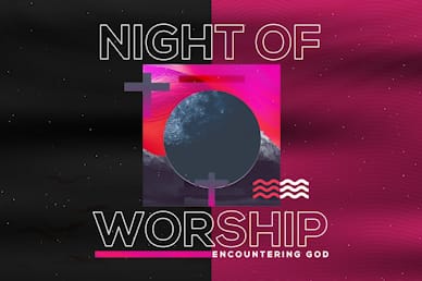 Night of Worship Church Event Title Video Loop