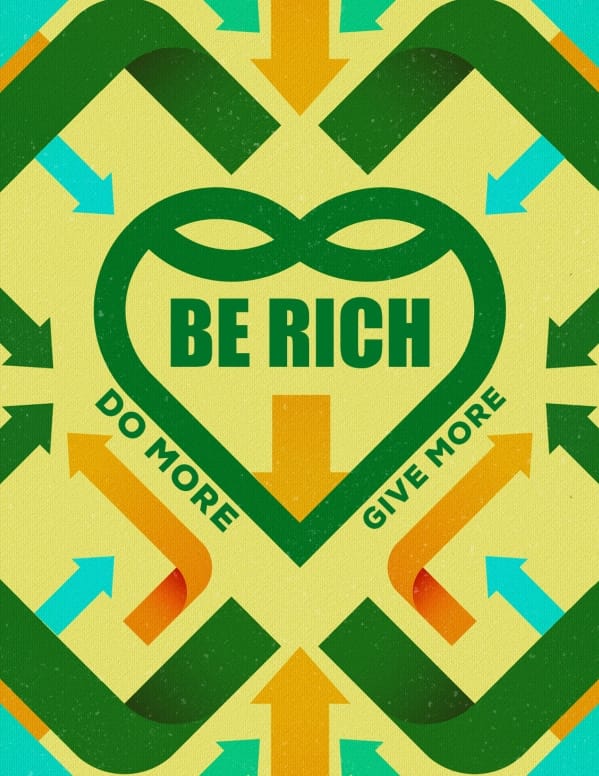 Be Rich Church Graphic Flyer