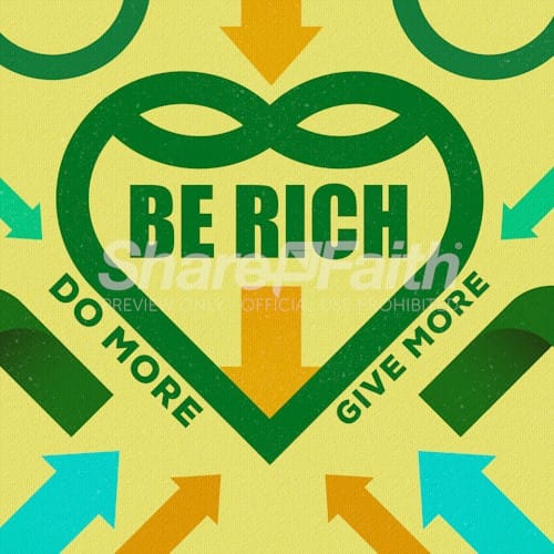 Be Rich Church Sermon Social Media Graphic