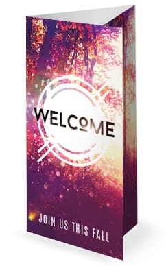 Fall Welcome Church Trifold Bulletin Cover