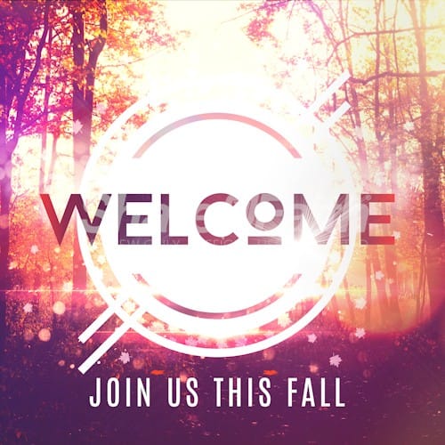 Fall Welcome Church Social Media Graphic
