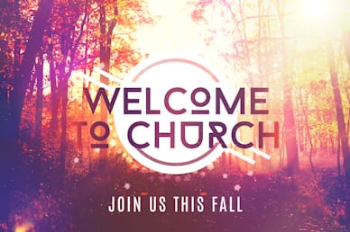 Fall Graphic Welcome Motion Background