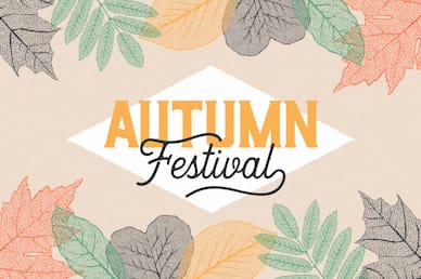 Autumn Festival Fall Leaves Motion Graphic
