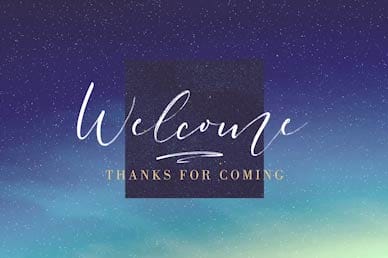 Advent Season Welcome Church Motion Graphic