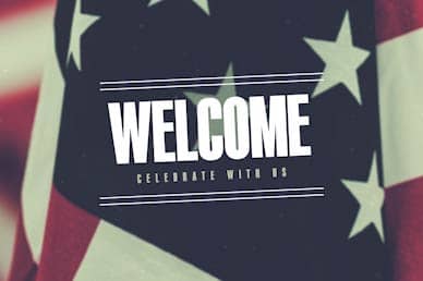 Veterans Day Welcome Church Motion Graphic