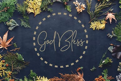 Celebrate Thanksgiving Together God Bless Church Motion Graphic