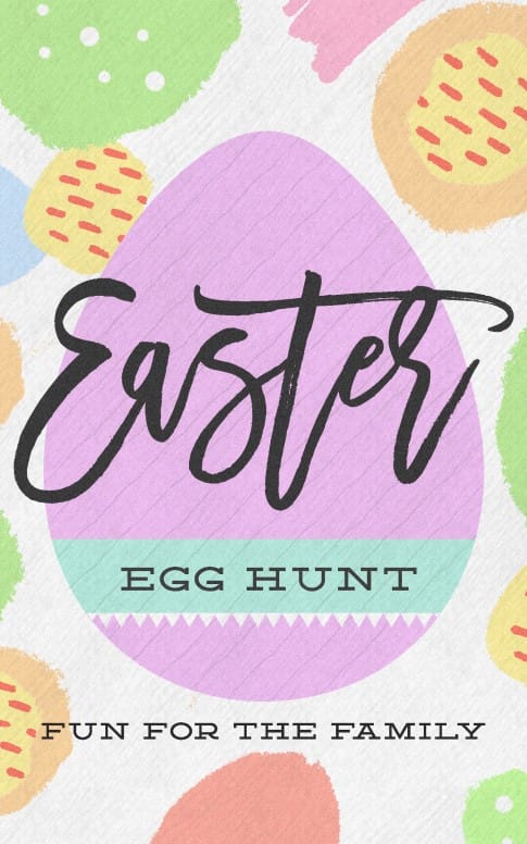 Easter Egg Hunt Pastel Bifold Bulletin