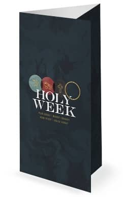 Holy Week Marble Trifold Bulletin
