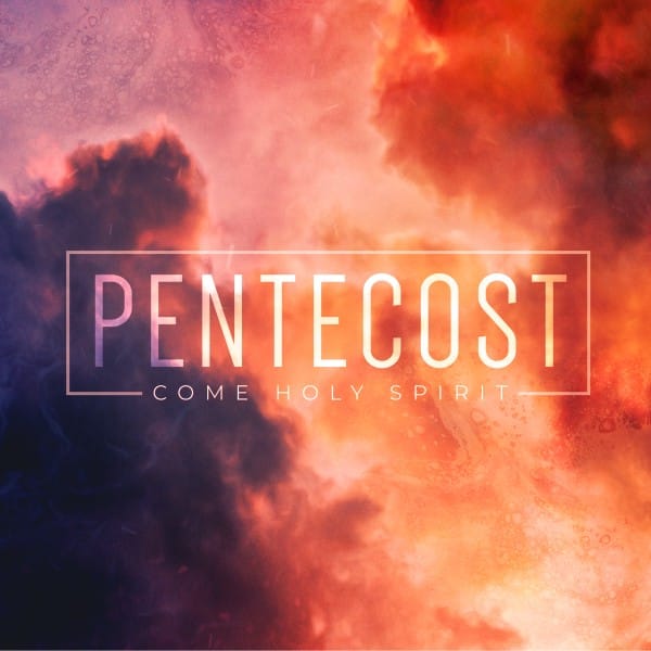 Pentecost Red Clouds Social Media Graphic