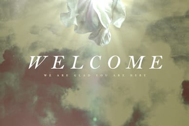 Ascension Day Clouds Welcome Church Motion Graphic
