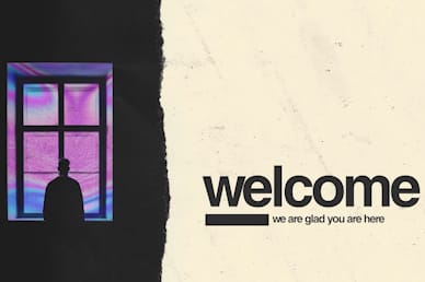 Isolated Welcome Church Motion Graphic