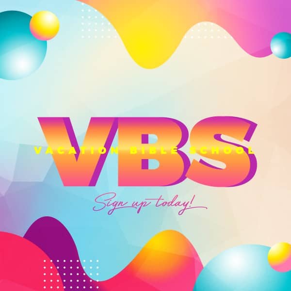 VBS Bubble Church Social Media Graphic