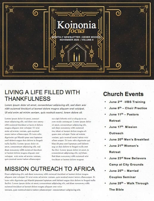 Advent Great Expectations Church Newsletter