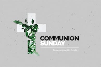 Communion Sunday Cross Title Church Video