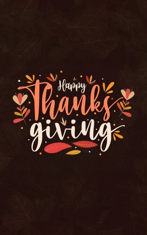 Happy Thanksgiving Brown Church Bifold Bulletin