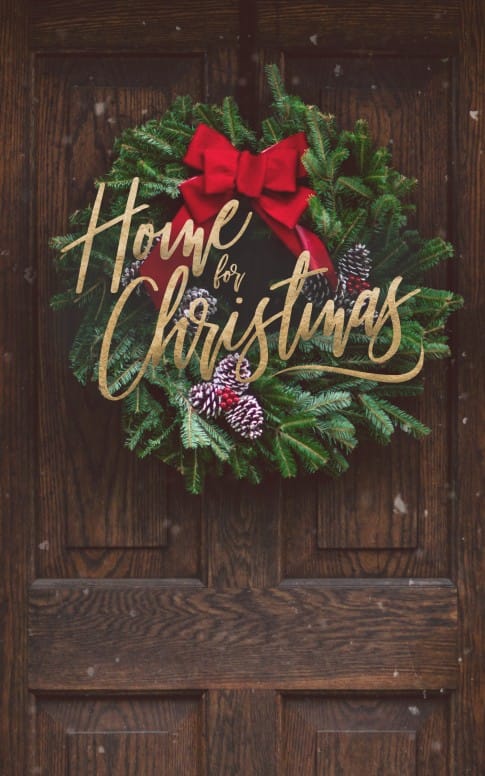 Home For Christmas Church Bifold Bulletin