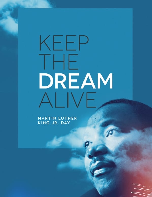 MLK Day Dream Church Flyer