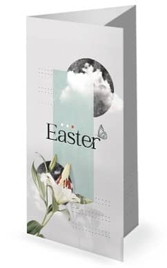 Easter Lily Church Trifold Bulletin