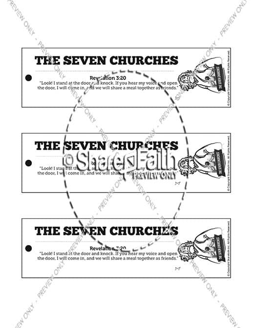 Revelation 2 3 The Seven Churches Bible Bookmarks