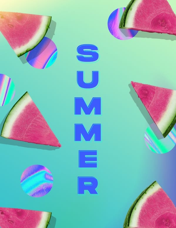 Summer Watermelon Church Flyer
