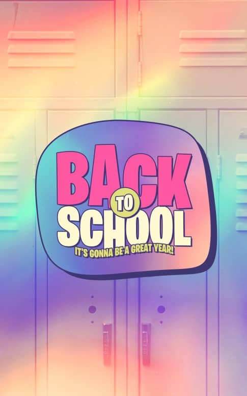 Back To School Lockers Bifold Bulletin