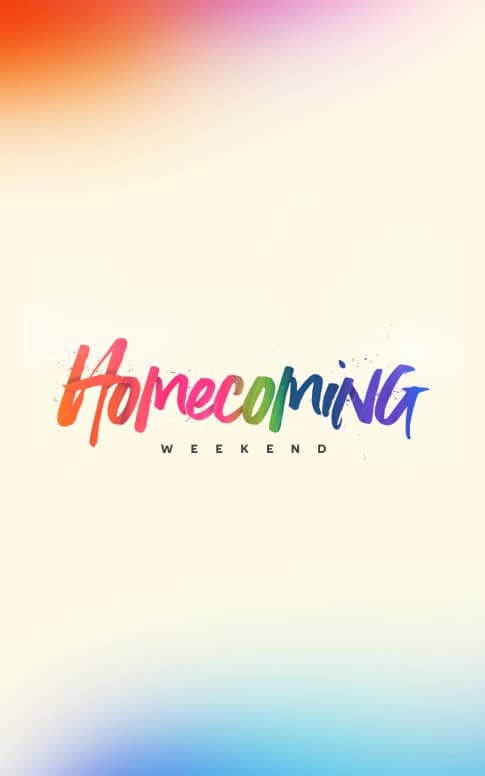 Homecoming Weekend Church Bifold Bulletin
