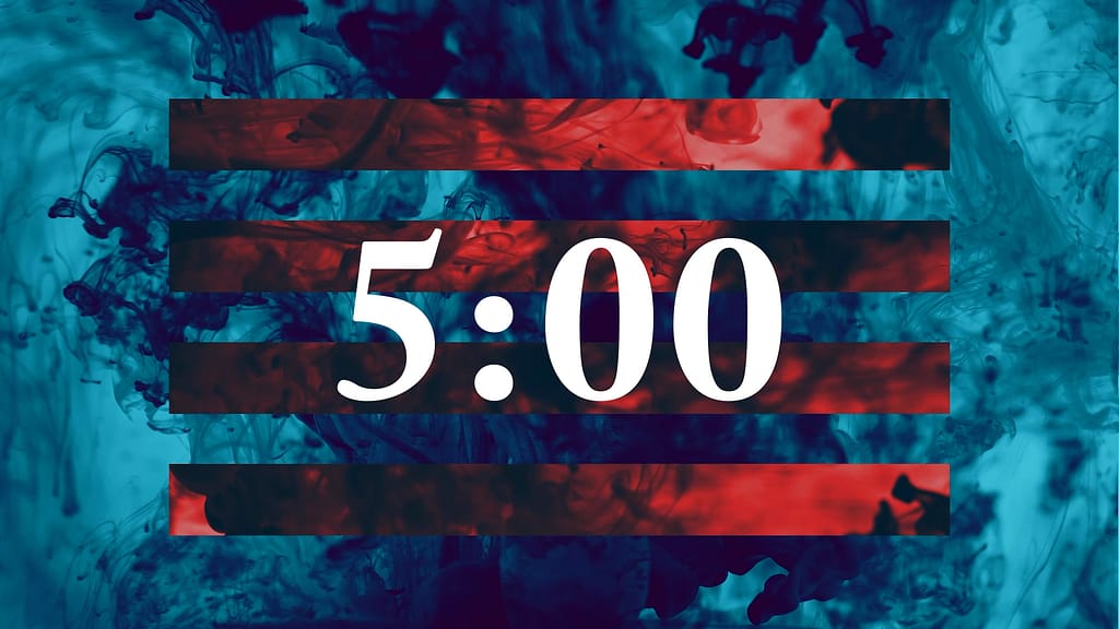 Ink Drop 5min Countdown Motion Graphics