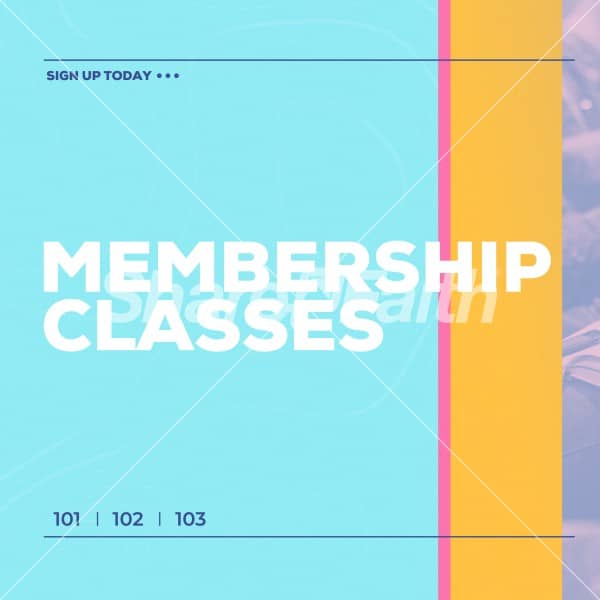Membership Class Sign Up Social Media Graphic