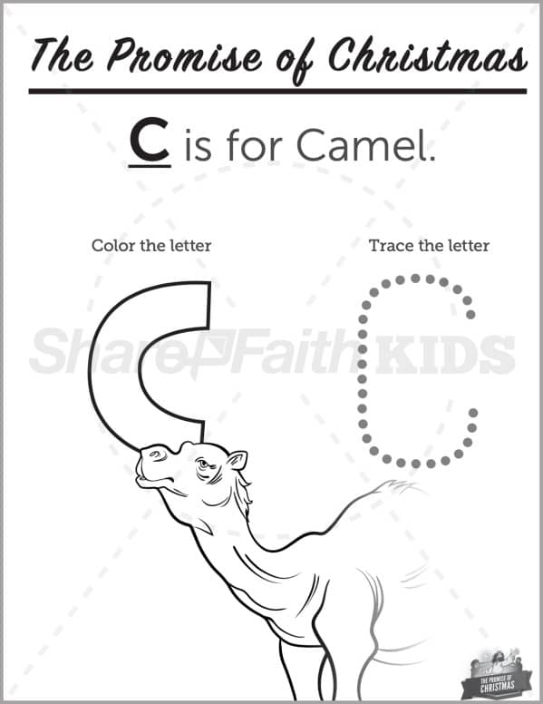 Matthew 2 The Promise of Christmas Preschool Letter Coloring