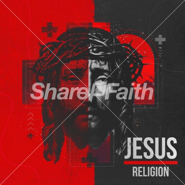 Jesus Over Religion Social Media Graphic