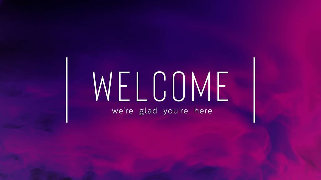 Welcome Vapor Church Motion Graphics