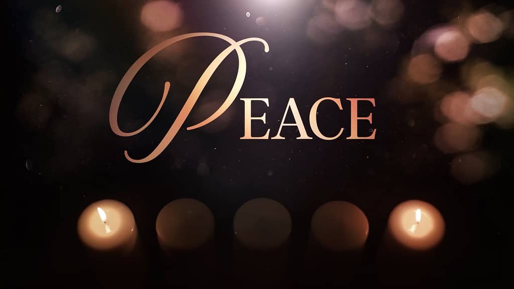 Peace Title 2 Advent Glow Church Motion Graphics