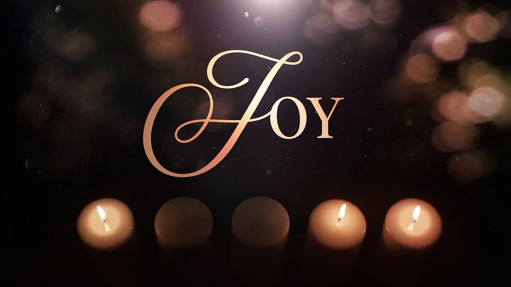 Joy Title Advent Glow Church Motion Graphics