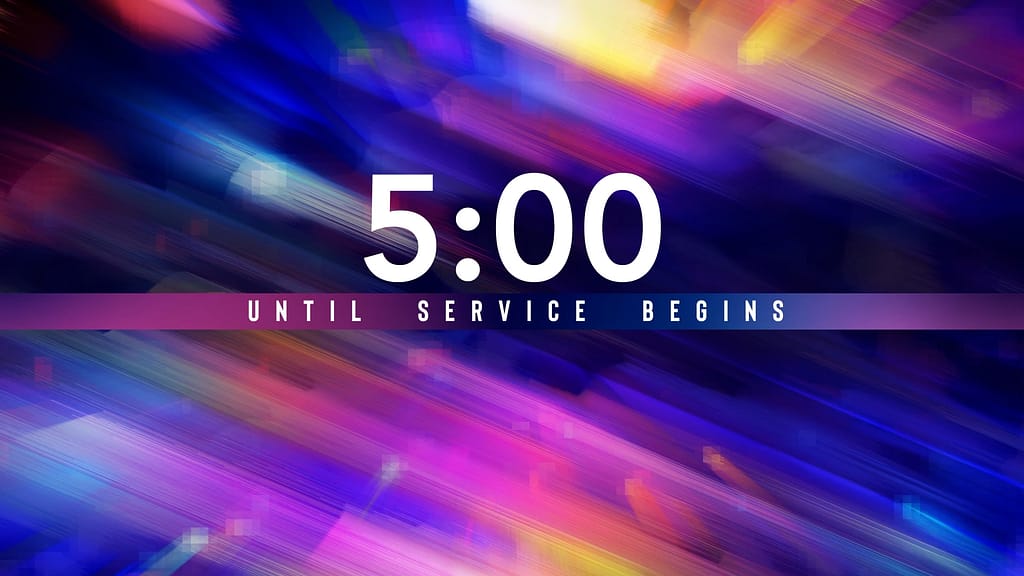 5min Countdown Geopixel Church Motion Graphics