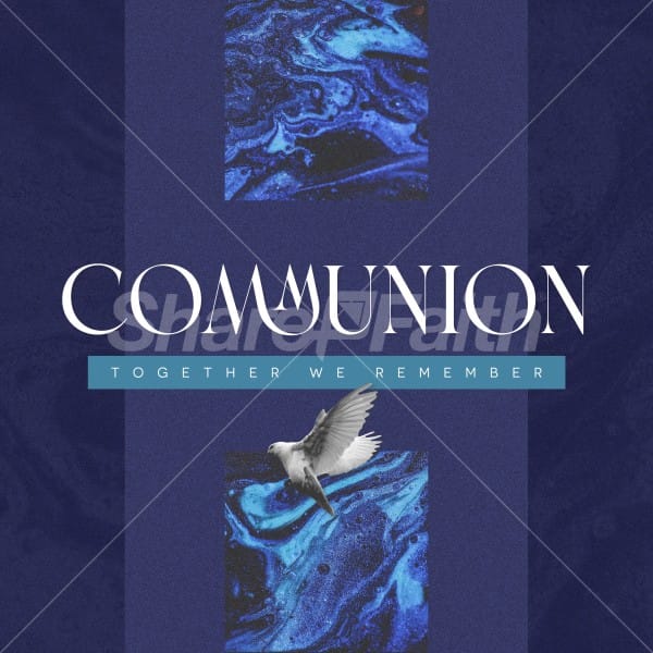 Communion Together We Remember Social Media Graphic