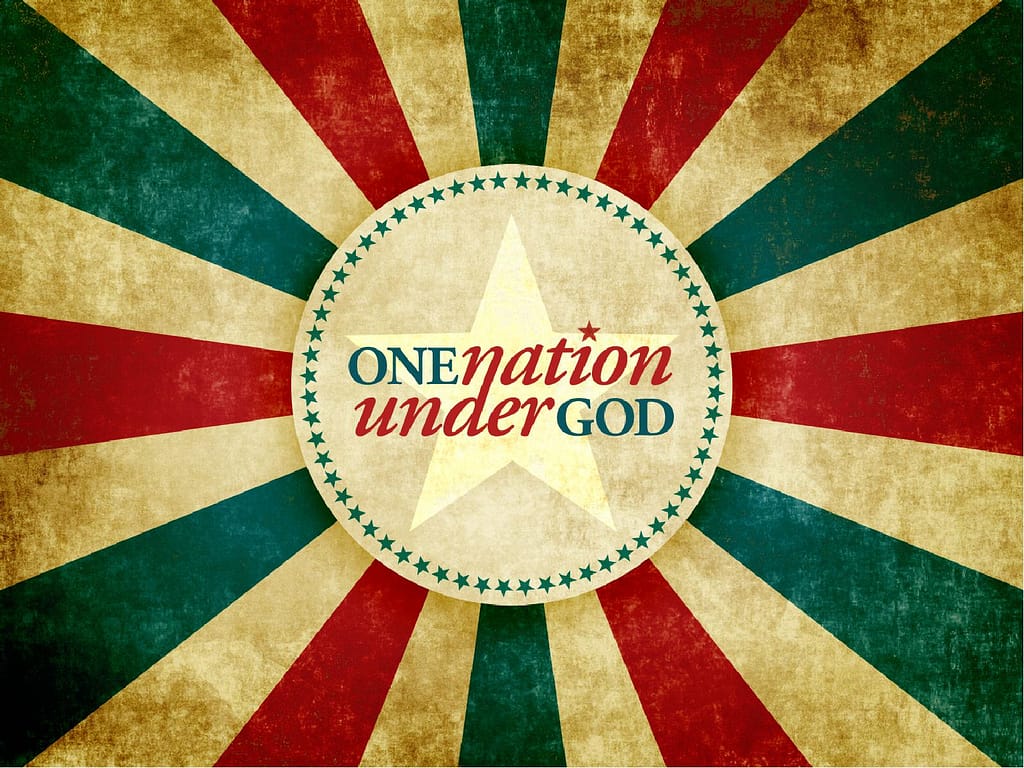 One Nation Under God Independance Day PowerPoint Template