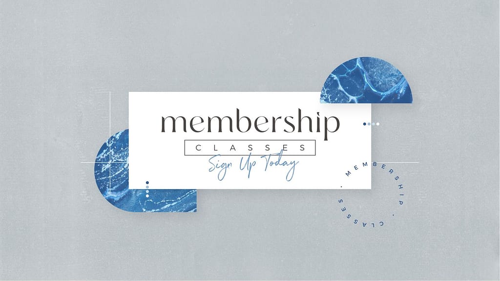 Membership Classes Spring Pre Service Slides