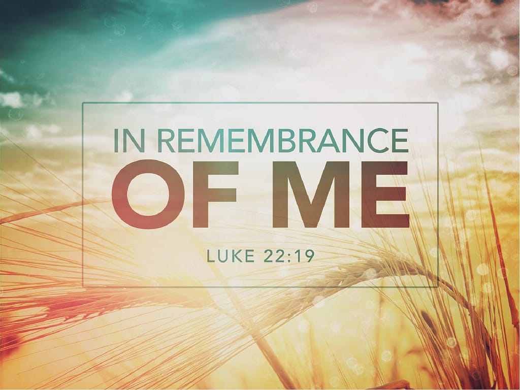 In Remembrance of Me Christian Easter Graphics PowerPoint