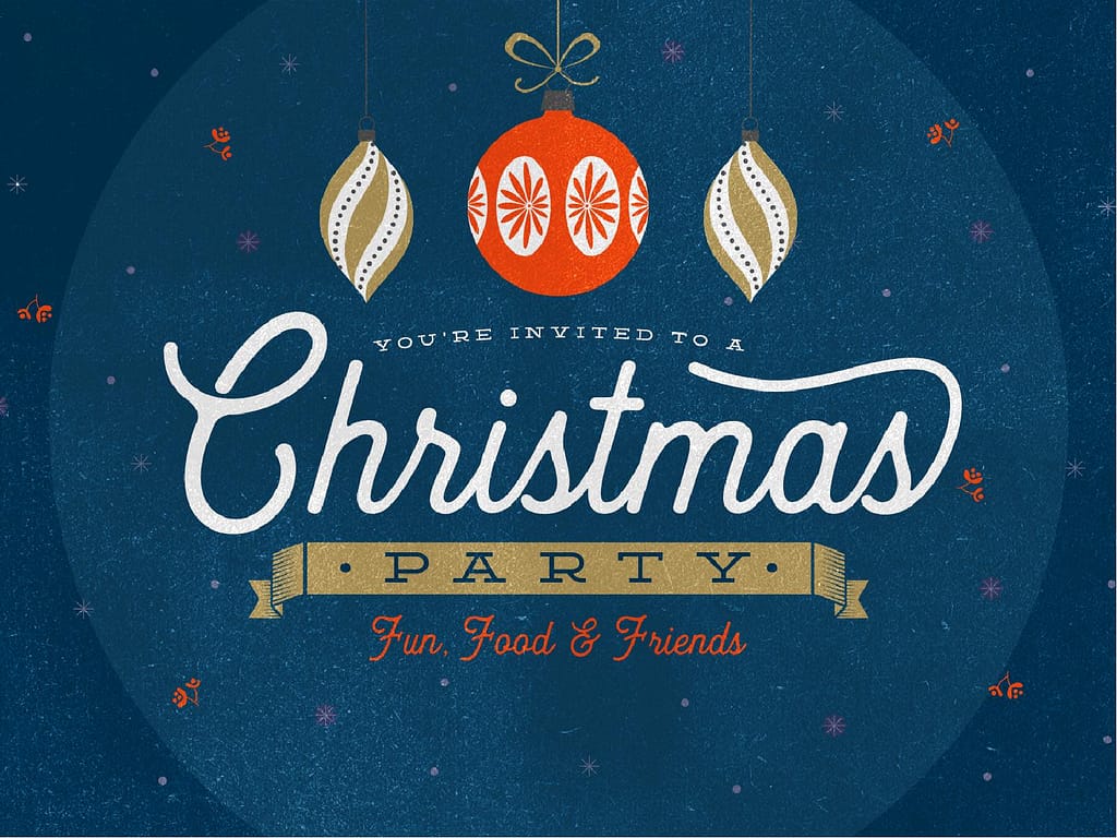 Christmas Party Invitation Graphic