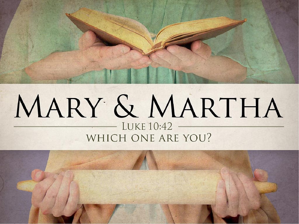 Mary And Martha PowerPoint Template