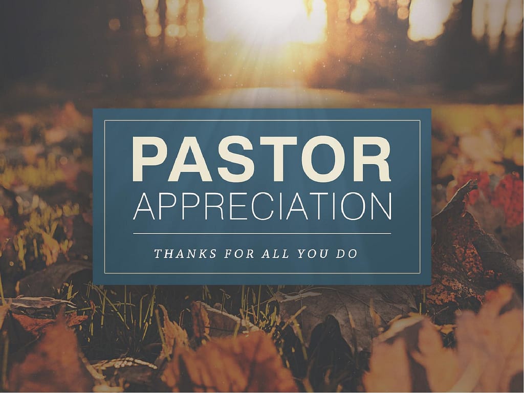 Pastor Appreciation Church PowerPoint